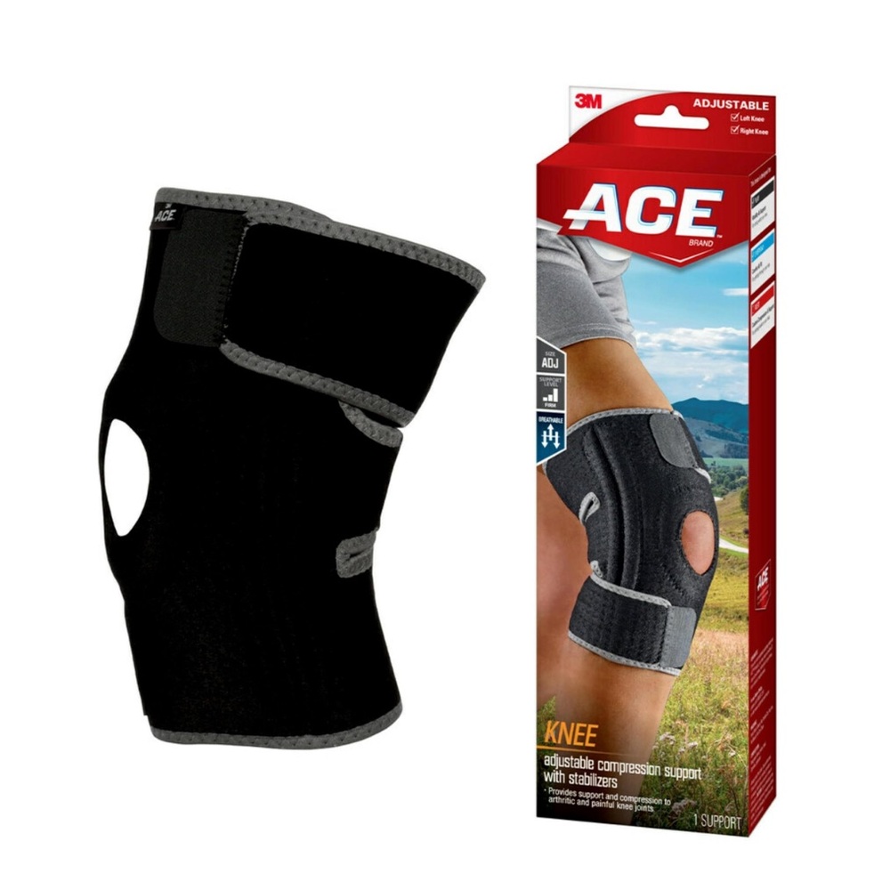 ACE Knee Brace Supportive Adjustable & Breathable Washable ONE SIZE